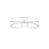 Ray Ban Ari Optics Eyeglasses Silver Frame Clear Lenses Polarized 56-16 In Silver