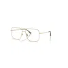 Ray Ban Eyeglasses Unisex Ari Optics - Pale Gold Frame Clear Lenses Polarized 56-16 In Hellgold