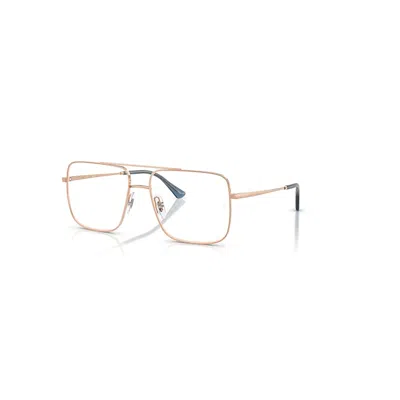 Ray Ban Ari Optics  Rotgold Fassung Klar Glas Polarisiert 56-16