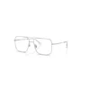 Ray Ban Ari Optics  Silber Fassung Klar Glas Polarisiert 54-16 In Silber