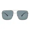 Ray Ban Ari Polarized Dark Grey Sport Unisex Sunglasses Rb3758 003/81 54 In Metallic