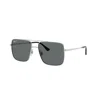 Ray Ban Ari Polarized Dark Grey Square Unisex Sunglasses Rb3758 003/81 56