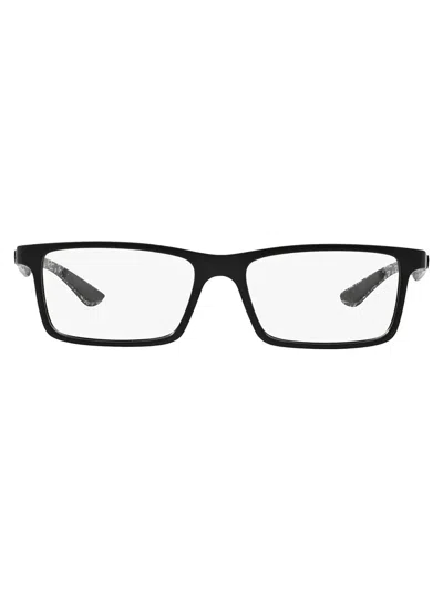 Ray Ban Rectangle-frame Glasses In Black