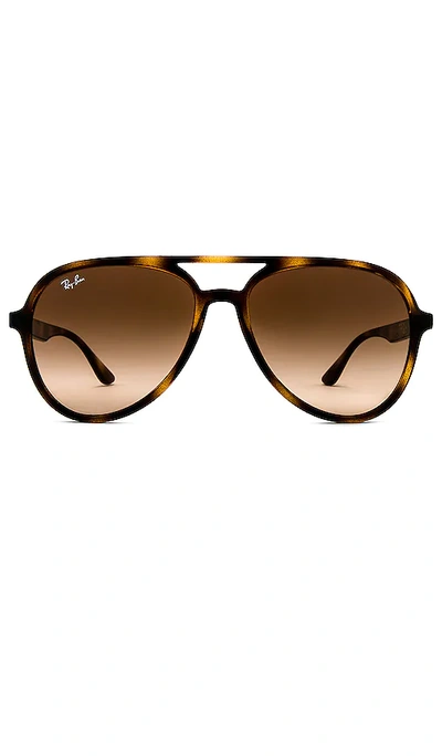 Ray Ban Aviator In Havana & Brown Gradient