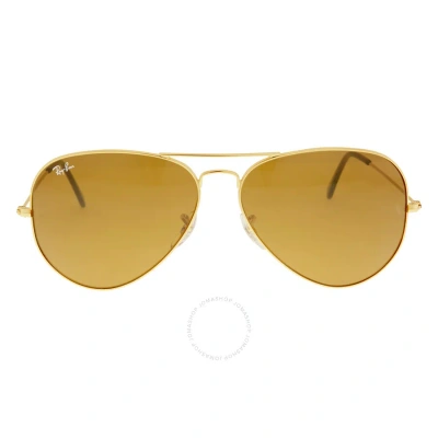 Ray Ban Aviator Classic B-15 Brown Pilot Unisex Sunglasses Rb3025 001/33 62