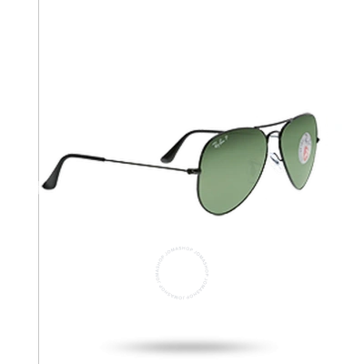 Ray Ban Aviator Classic Green Polarized Unisex Sunglasses Rb3025 002/58 58