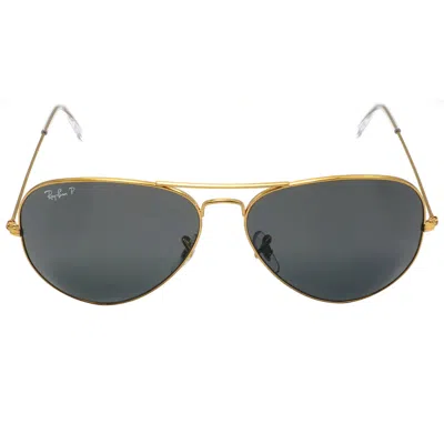 Ray Ban Aviator Classic Polarized Black Pilot Unisex Sunglasses Rb3025 919648 62 In Gold