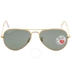 Ray Ban Aviator Classic Polarized Green Classic G-15 Unisex Sunglasses Rb3025 001/58 55 In Green