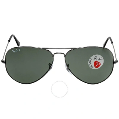 Ray Ban Aviator Classic Polarized Green Classic G-15 Unisex Sunglasses Rb3025 004/58 62