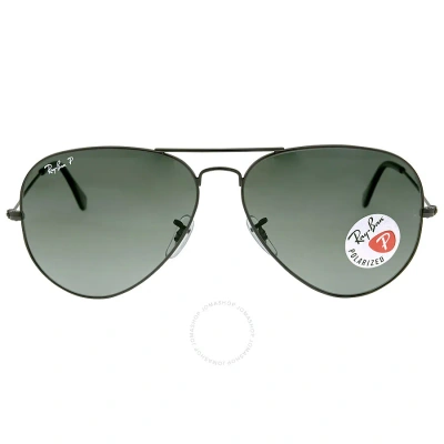 Ray Ban Aviator Classic Polarized Green Unisex Sunglasses Rb3025 002/58 62