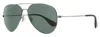 Ray Ban Aviator Classic Sunglasses In 913971|antique Matte Black