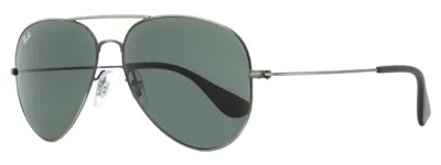 Ray Ban Aviator Classic Sunglasses In 913971|antique Matte Black