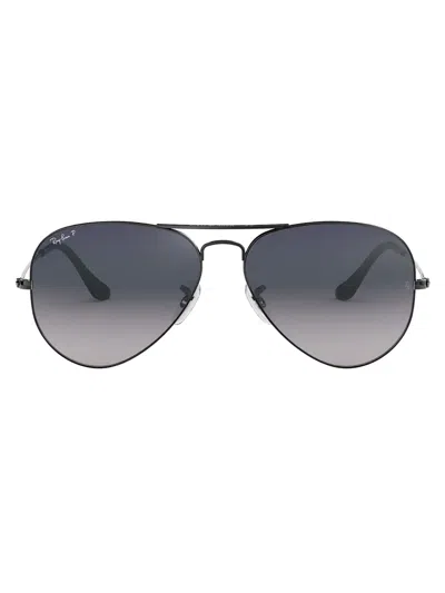 Ray Ban Rb3025 Aviator Large Metal In Blue