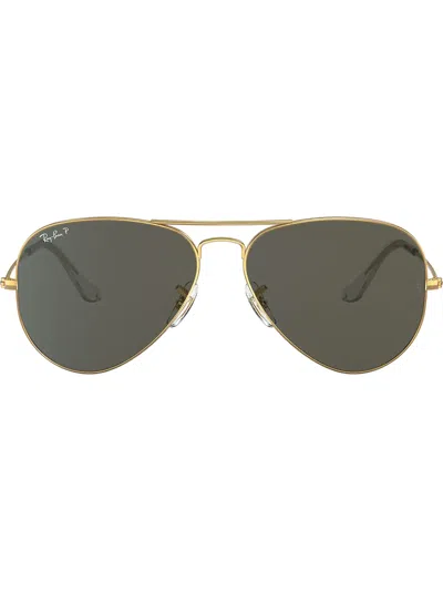 Ray Ban Aviator Sunglasses In Gold