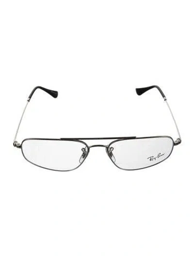 Pre-owned Ray Ban Aviator Eyeglasses In Silver