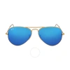 RAY BAN RAY BAN AVIATOR FLASH BLUE FLASH AVIATOR UNISEX SUNGLASSES RB3025 112/17 55