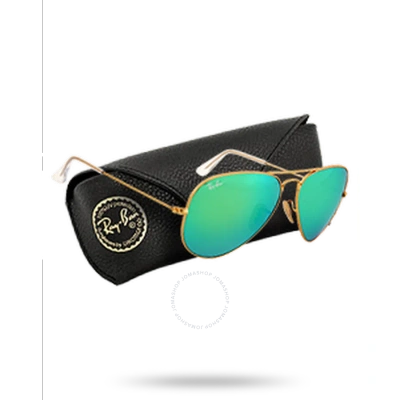 Ray Ban Aviator Flash Lenses Green Unisex Sunglasses Rb3025 112/19 58