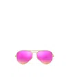 Ray Ban Standard Icons 58mm Mirrored Polarized Aviator Sunglasses In Purple