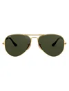 Ray Ban Aviator-frame Sunglasses In 金色