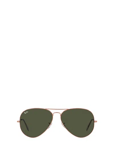 Ray Ban Ray-ban Aviator Frame Sunglasses In Green
