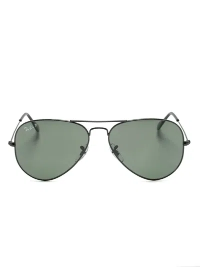 Ray Ban Aviator-frame Sunglasses In Black
