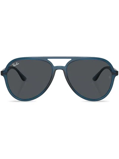 Ray Ban Aviator-frame Sunglasses In Blau