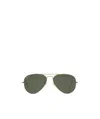 Ray Ban Rb3026l Aviator-style Sunglasses In Green