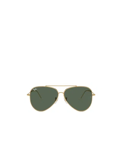 Ray Ban Ray-ban Aviator Frame Sunglasses In Green