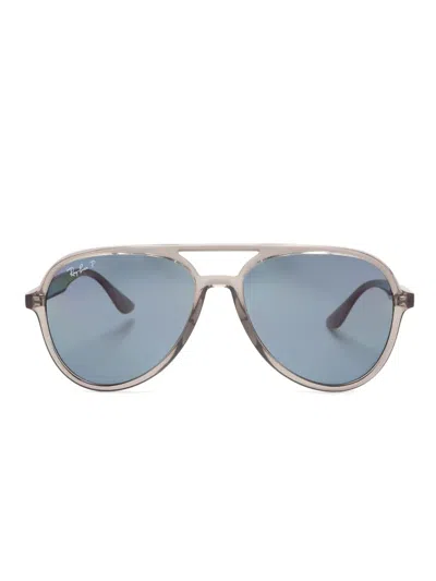 Ray Ban Aviator-frame Sunglasses In Gray