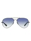 Ray Ban Aviator-frame Sunglasses In Schwarz