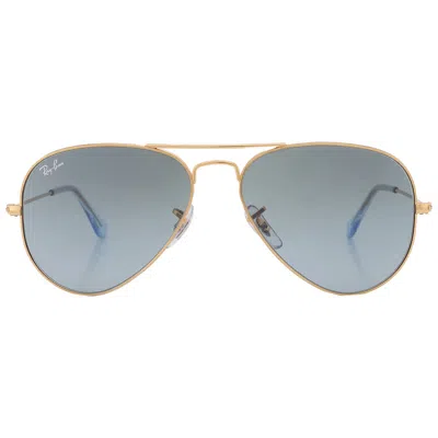 Ray Ban Aviator Gradient Blue Unisex Sunglasses Rb3025 001/3m 55 In Gray