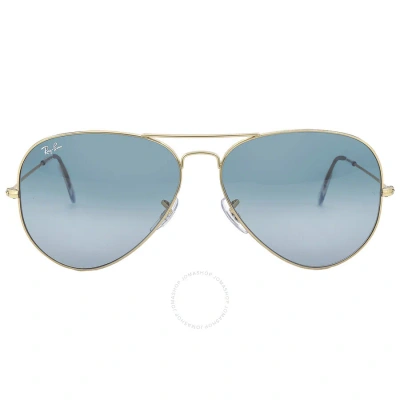 Ray Ban Aviator Gradient Blue Unisex Sunglasses Rb3025 001/3m 62