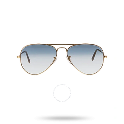 Ray Ban Aviator Gradient Light Blue Unisex Sunglasses Rb3025 001/3f 55