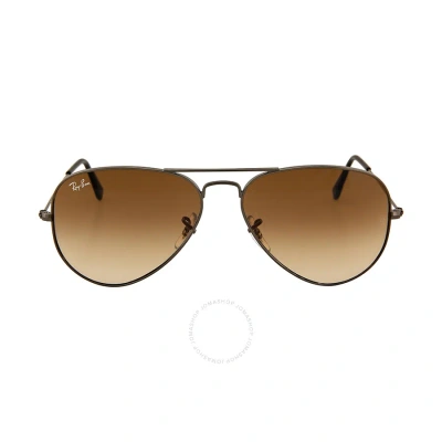 Ray Ban Aviator Gradient Light Brown Gradient Aviator Unisex Sunglasses Rb3025 004/51 58