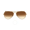 Ray Ban Aviator Gradient Light Brown Unisex Sunglasses Rb3025 001/51 58 In Brown