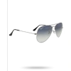 Ray Ban Aviator Gradient Polarized Blue/grey Unisex Sunglasses Rb3025 004/78 58 In Blue