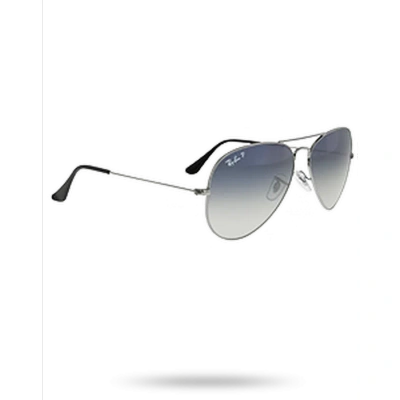 Ray Ban Aviator Gradient Polarized Blue/grey Unisex Sunglasses Rb3025 004/78 58