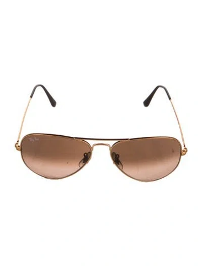 Pre-owned Ray Ban Aviator Gradient Sunglasses
