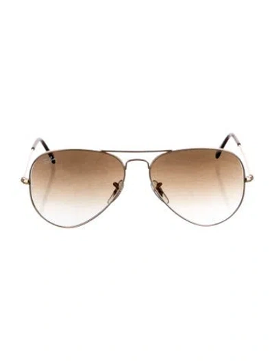 Pre-owned Ray Ban Aviator Gradient Sunglasses