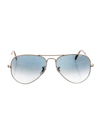 Pre-owned Ray Ban Aviator Gradient Sunglasses