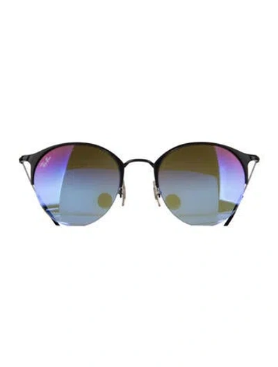 Pre-owned Ray Ban Aviator Gradient Sunglasses In Black