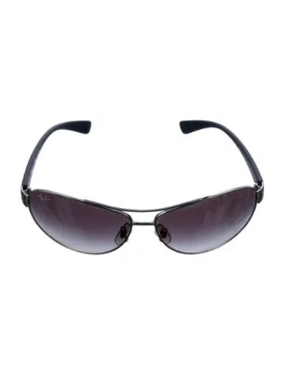Pre-owned Ray Ban Aviator Gradient Sunglasses In Blue