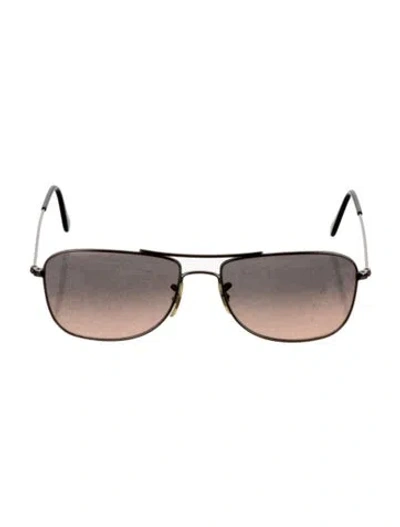 Pre-owned Ray Ban Aviator Gradient Sunglasses In Gold