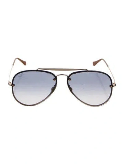 Pre-owned Ray Ban Aviator Gradient Sunglasses In Gold