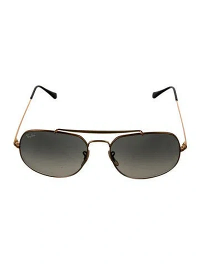 Pre-owned Ray Ban Aviator Gradient Sunglasses In Gold