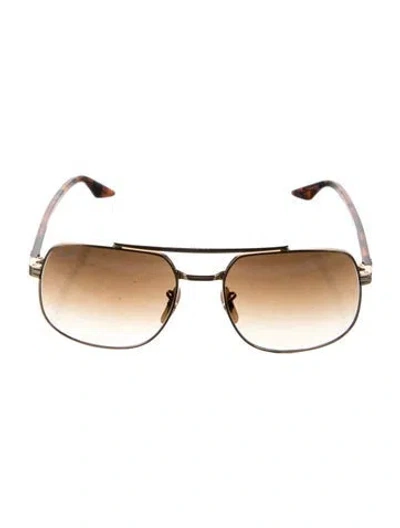 Pre-owned Ray Ban Aviator Gradient Sunglasses In Gold