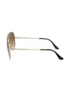 Ray Ban Aviator Gradient Sunglasses In Gold
