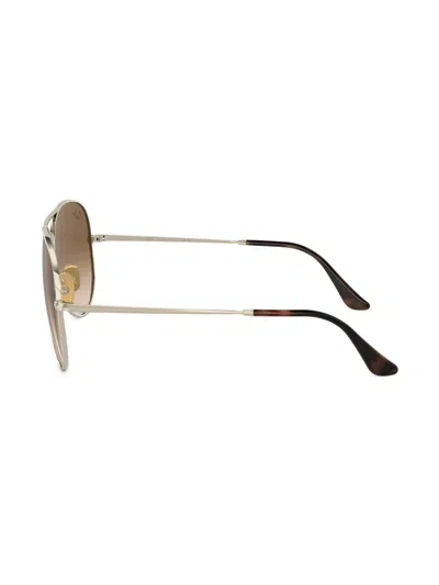 Ray Ban Aviator Gradient Sunglasses In Gold