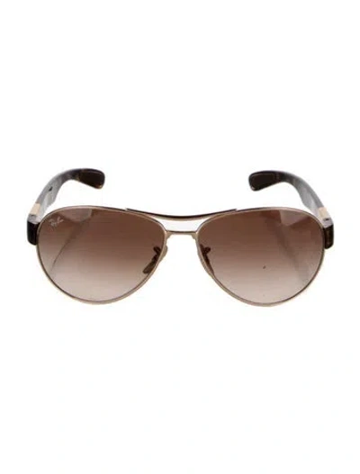 Pre-owned Ray Ban Aviator Gradient Sunglasses In Multi