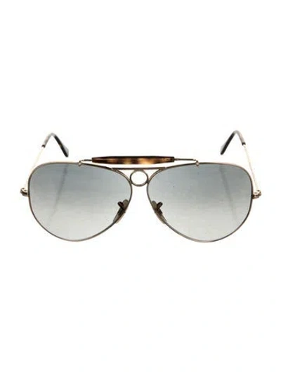 Pre-owned Ray Ban Aviator Gradient Sunglasses In Multi